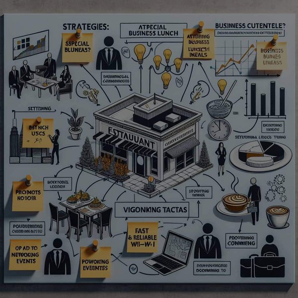 Quelles stratégies pour attirer et retenir une clientèle d'affaires dans un restaurant situé dans un quartier commercial ?